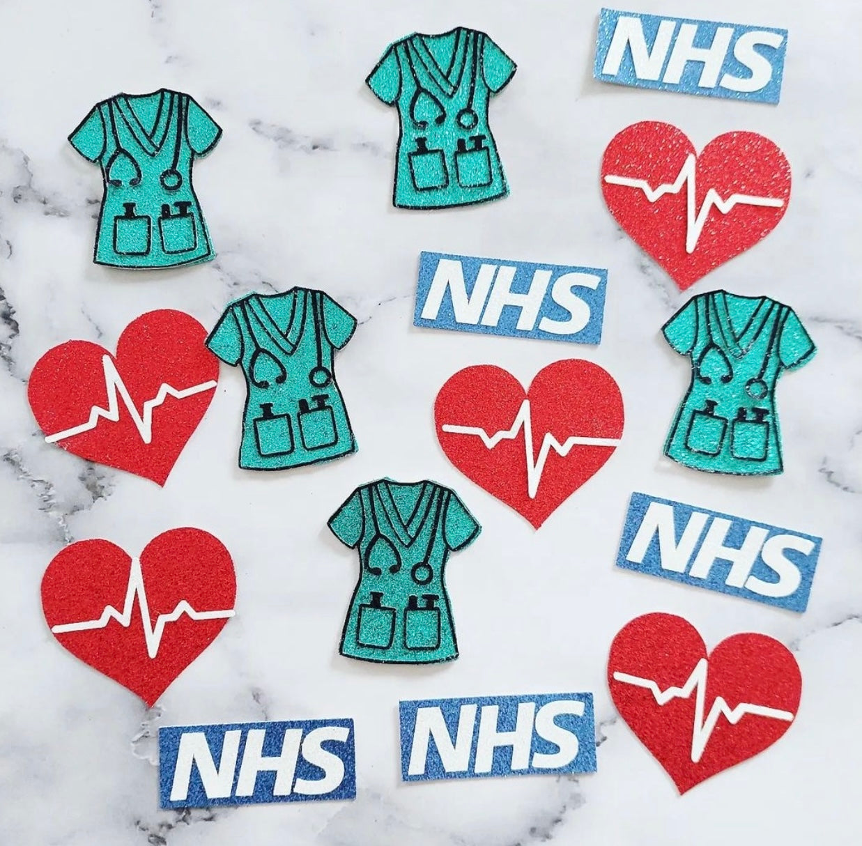 NHS Card Cupcake Toppers