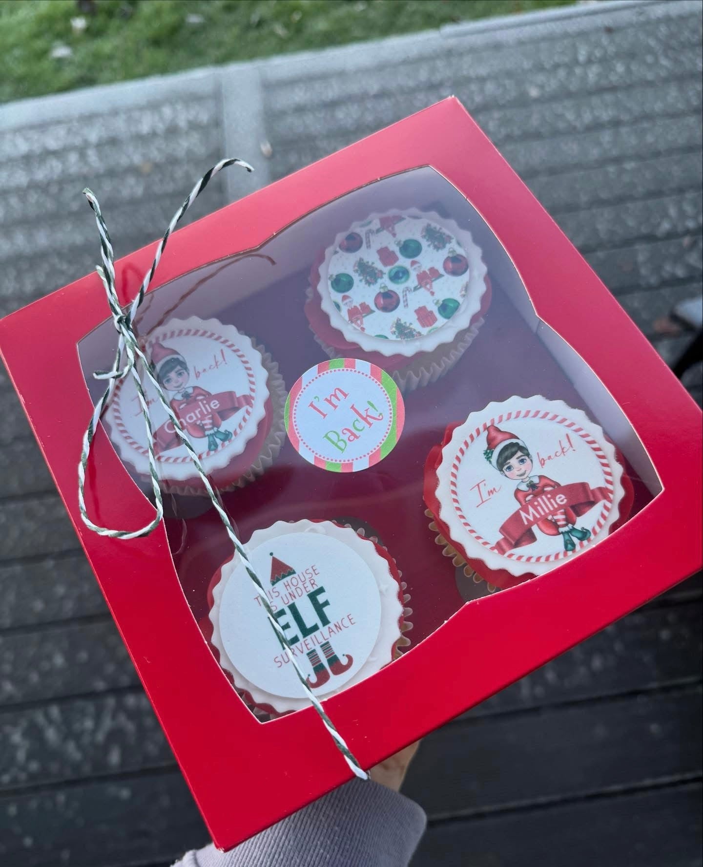 Personalised Elf Cupcake toppers #2 Icing Sheet