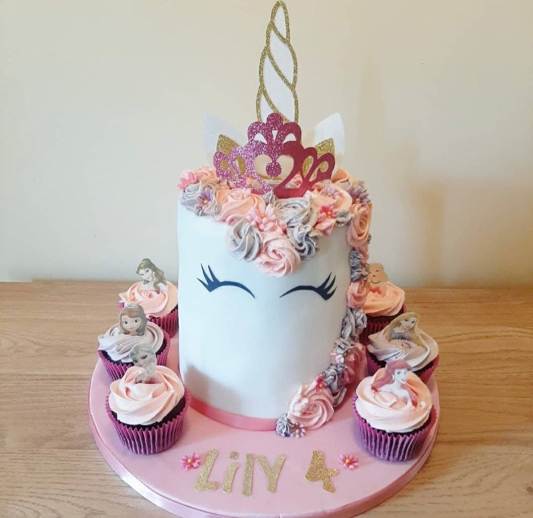 Unicorn Cake Topper Set
