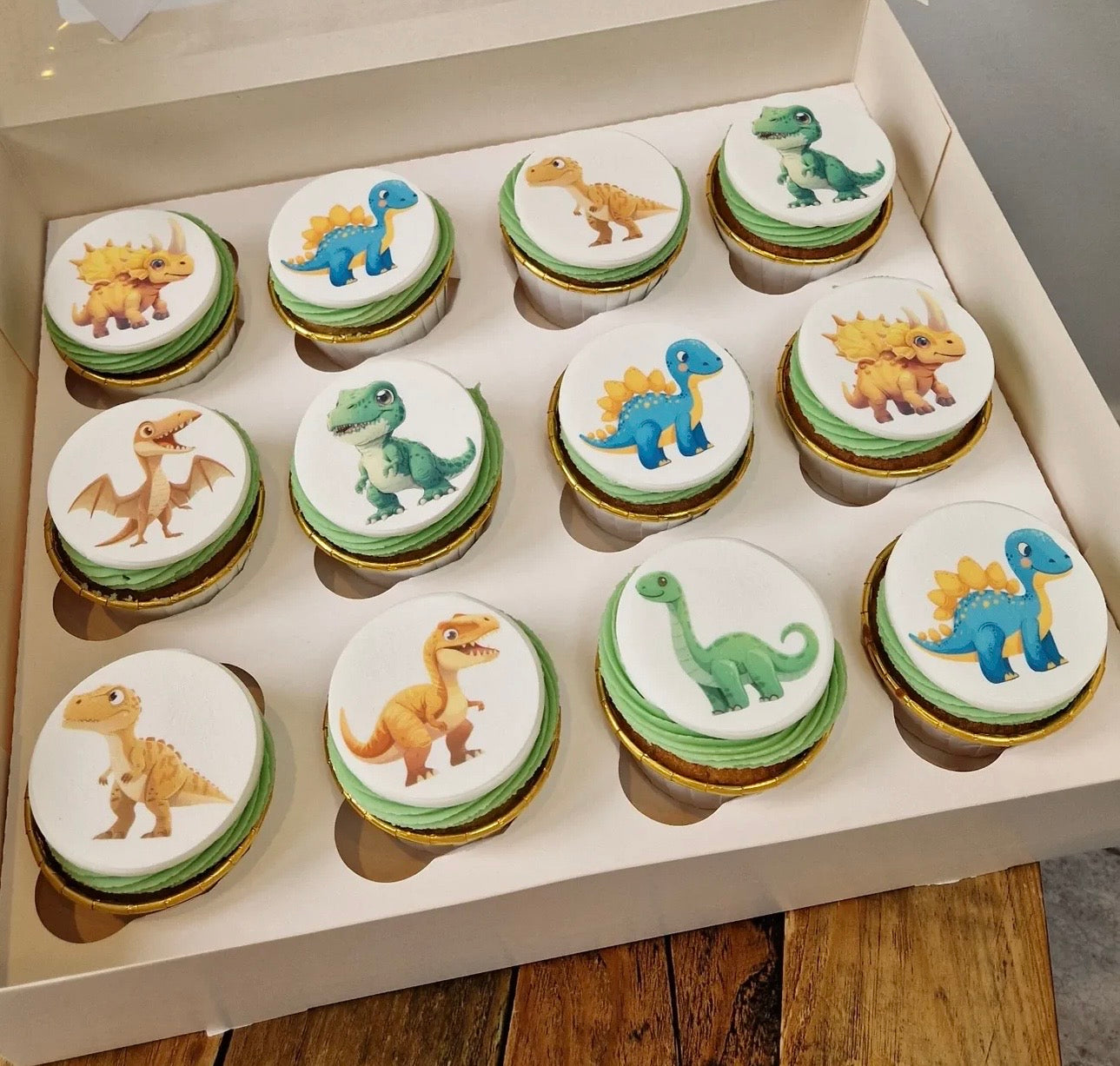 Dinosaur Icing Sheet Cupcake Toppers #2