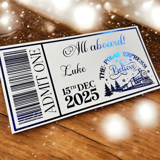 Polar Express Foil Gift Ticket