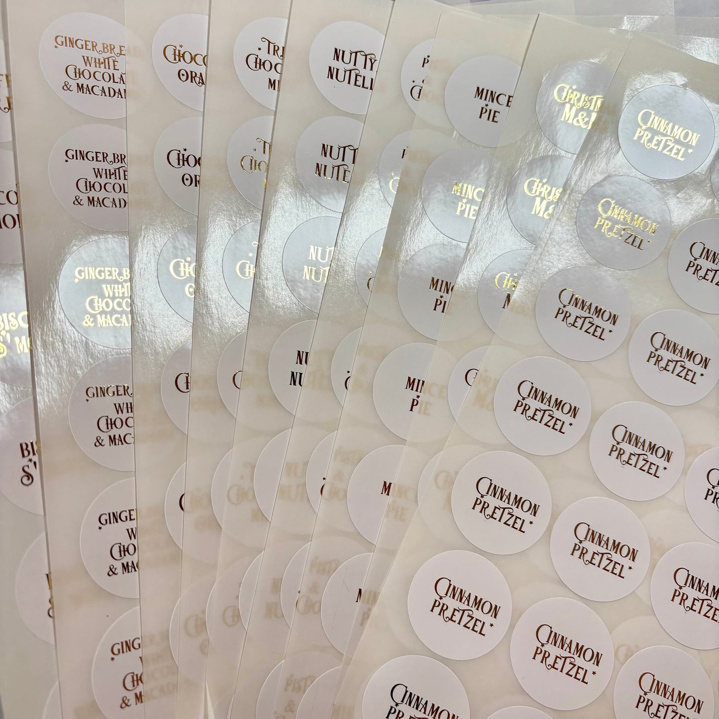 Christmas Flavour Foil Stickers