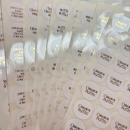 Christmas Flavour Foil Stickers