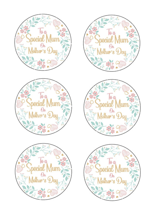 Mother's Day Cookie Toppers Icing Sheet #5