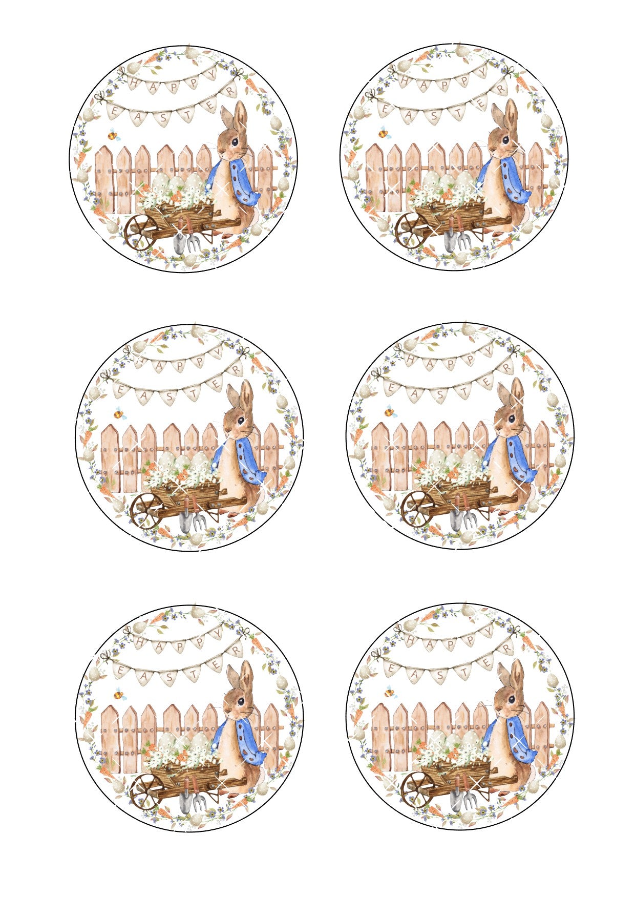 Easter Icing Sheet Cookie Toppers #12