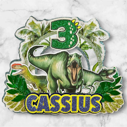 Dinosaur Card Cake Topper #7