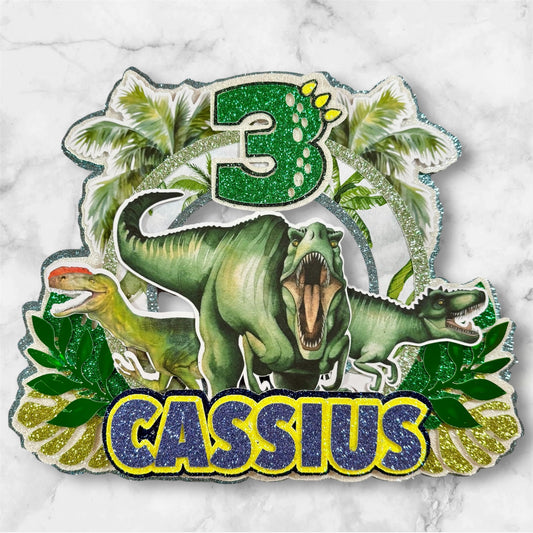 Dinosaur Card Cake Topper #7