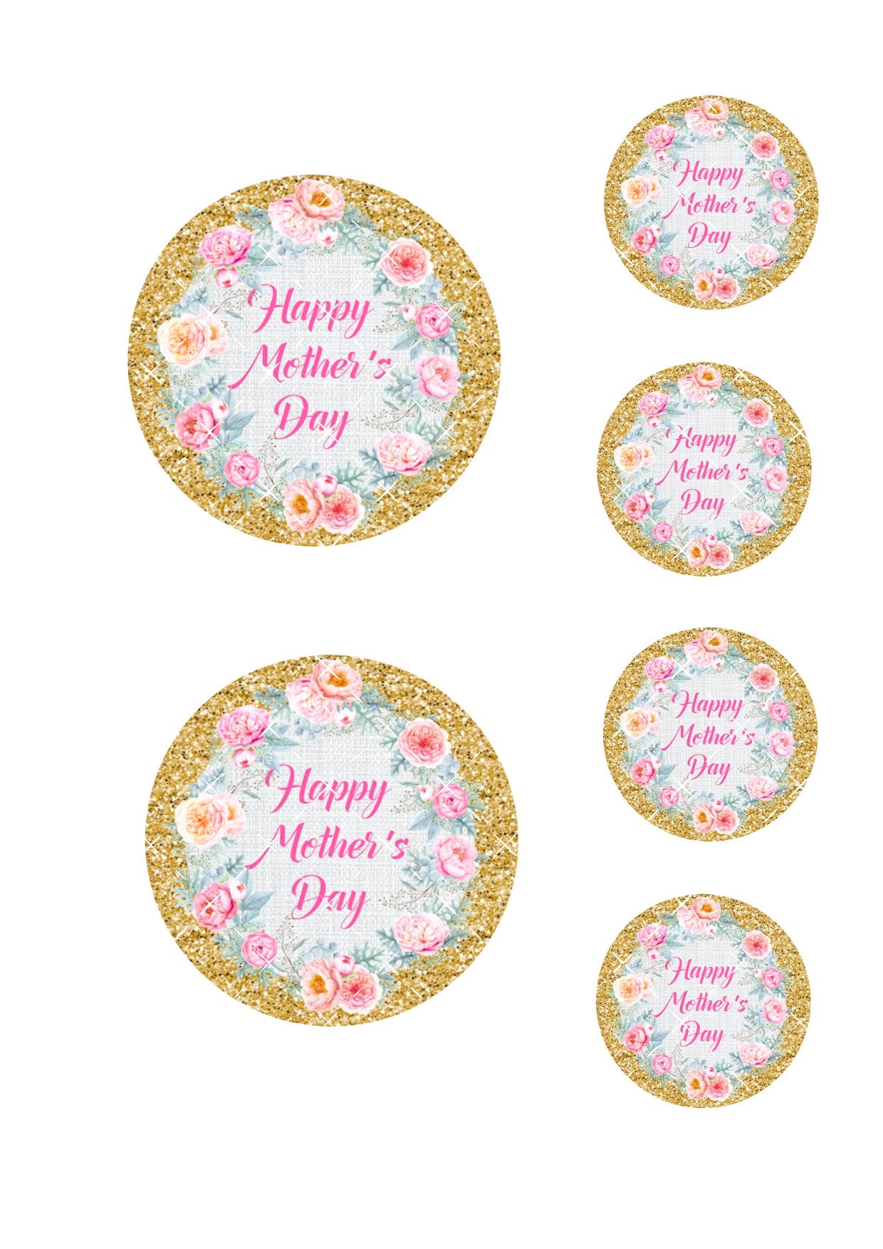 Mother's Day Bento Icing Sheet #4