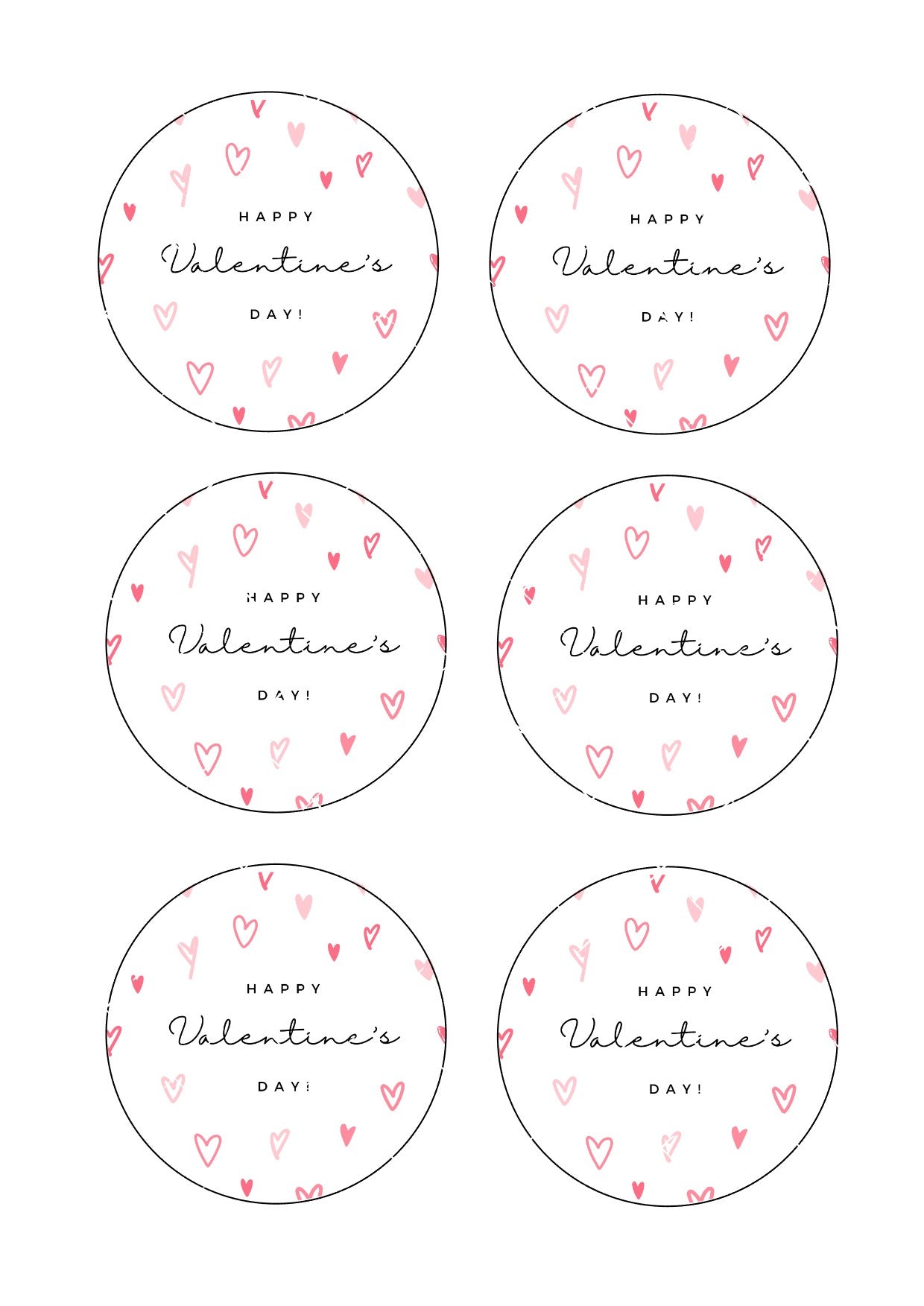 Happy Valentines #9 Icing Sheet Cookie Toppers