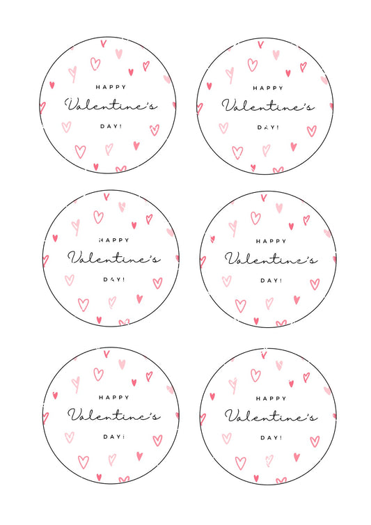 Happy Valentines #9 Icing Sheet Cookie Toppers