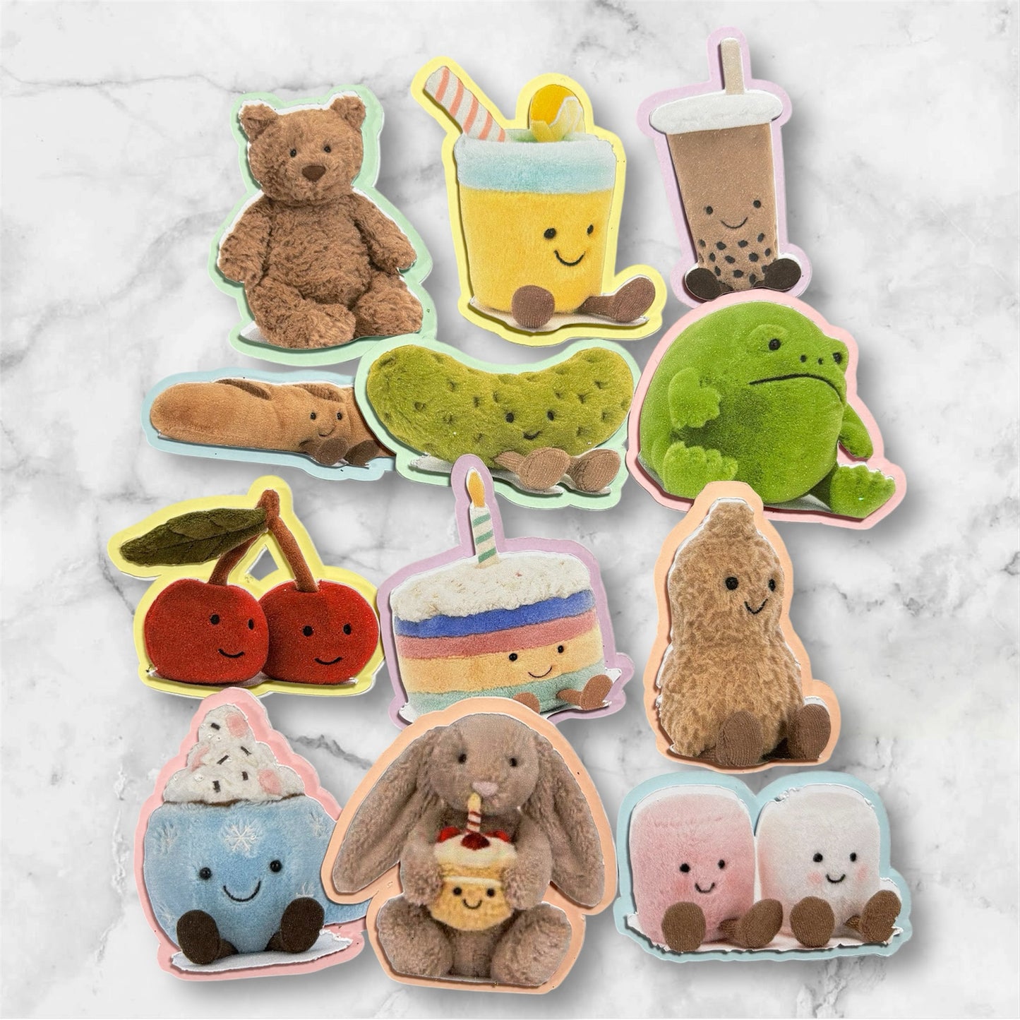 Jelly Cat Card Cupcake Topper Set