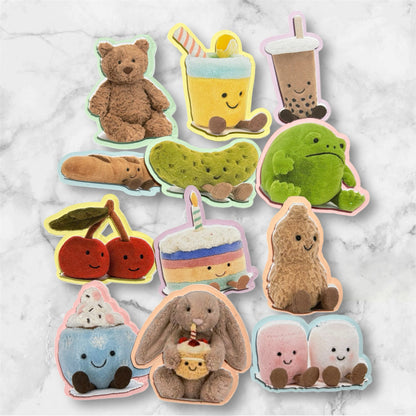 Jelly Cat Card Cupcake Topper Set