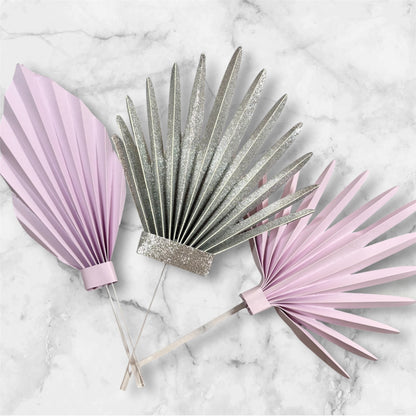 Sun Palm Spear Card Cake Topper