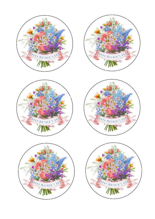 Mother's Day Icing Sheet Cookie Toppers #13