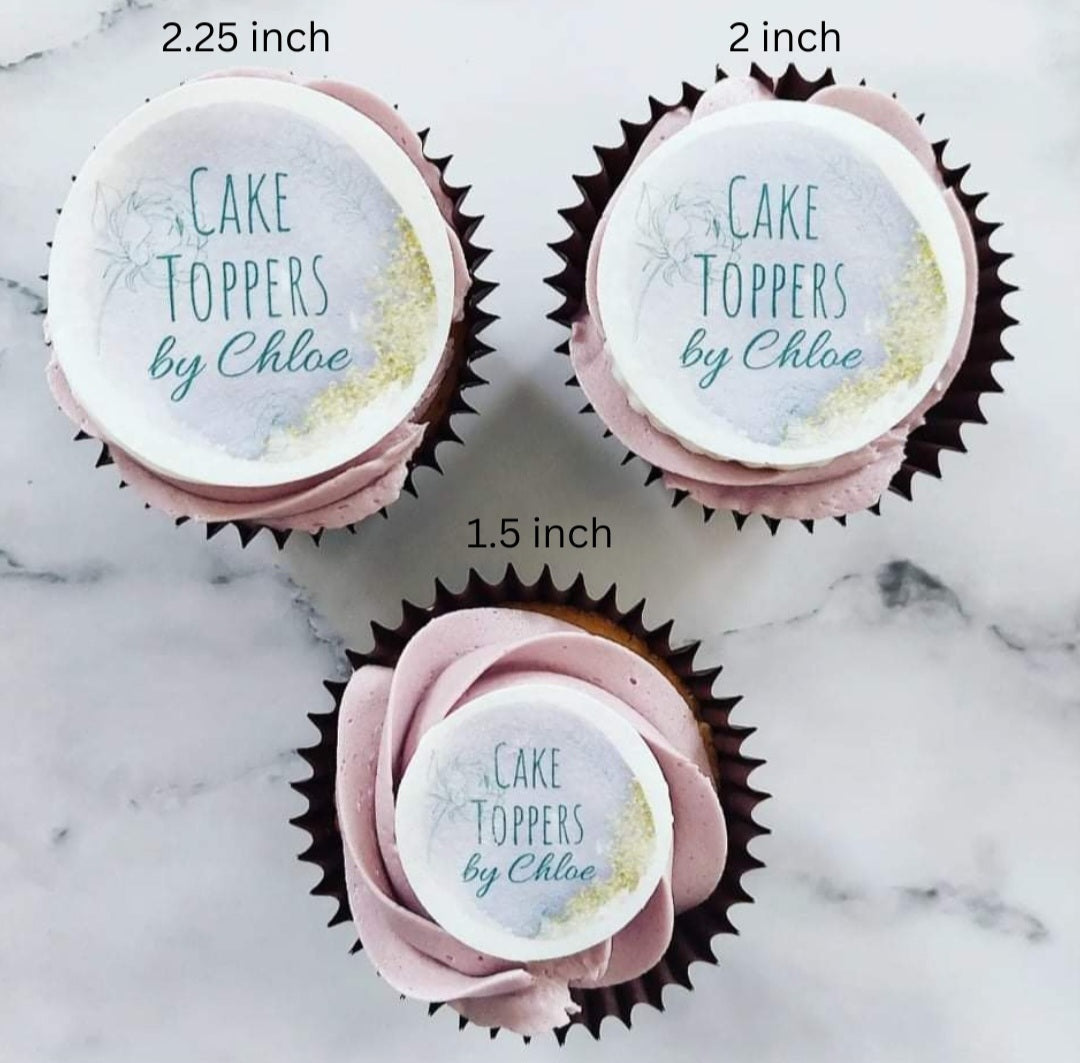 Leavers School Icing Sheet Cupcake Toppers