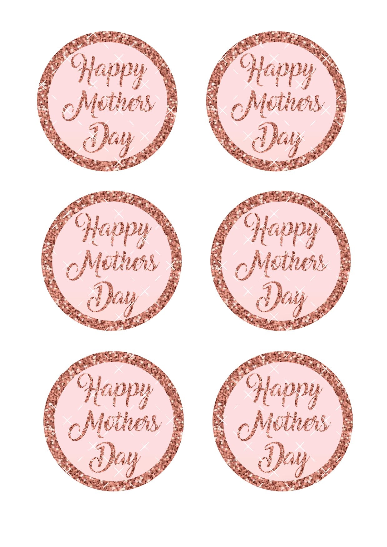 Mother's Day Icing Sheet Cookie Toppers #2