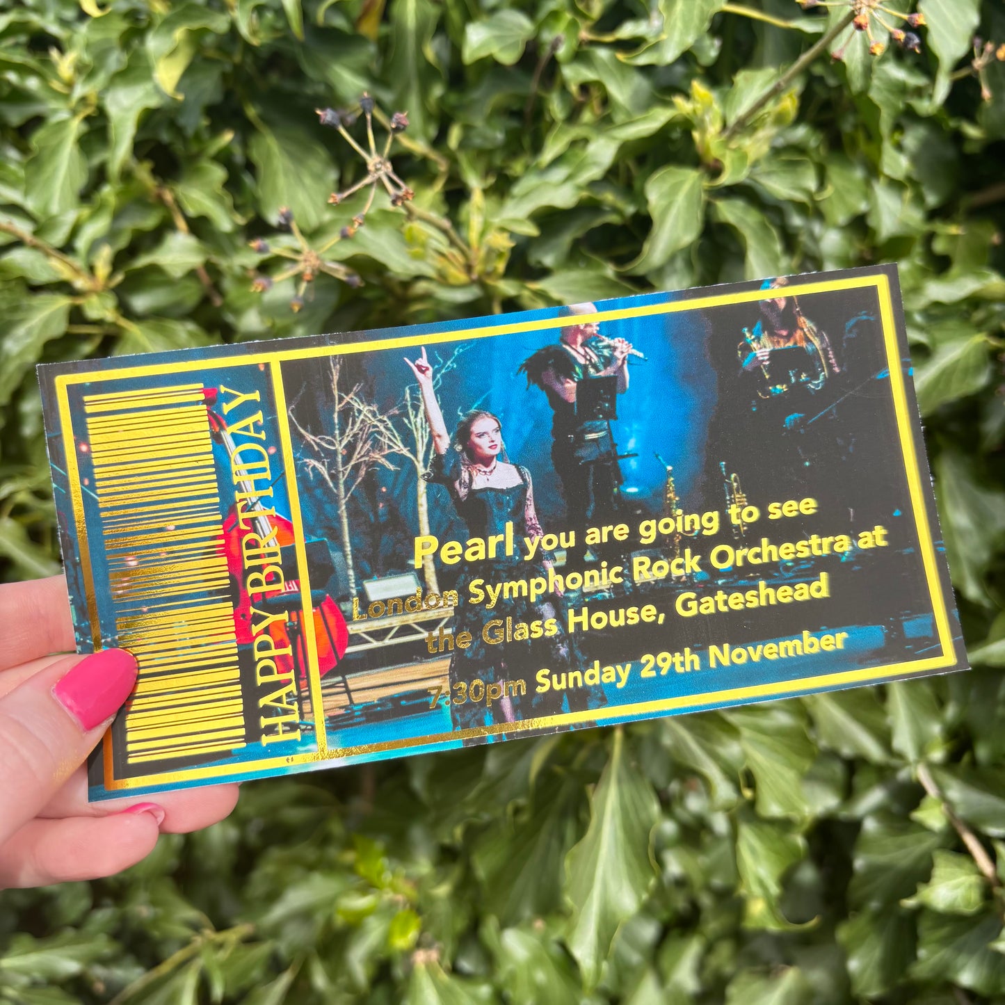 Foil Gift Ticket