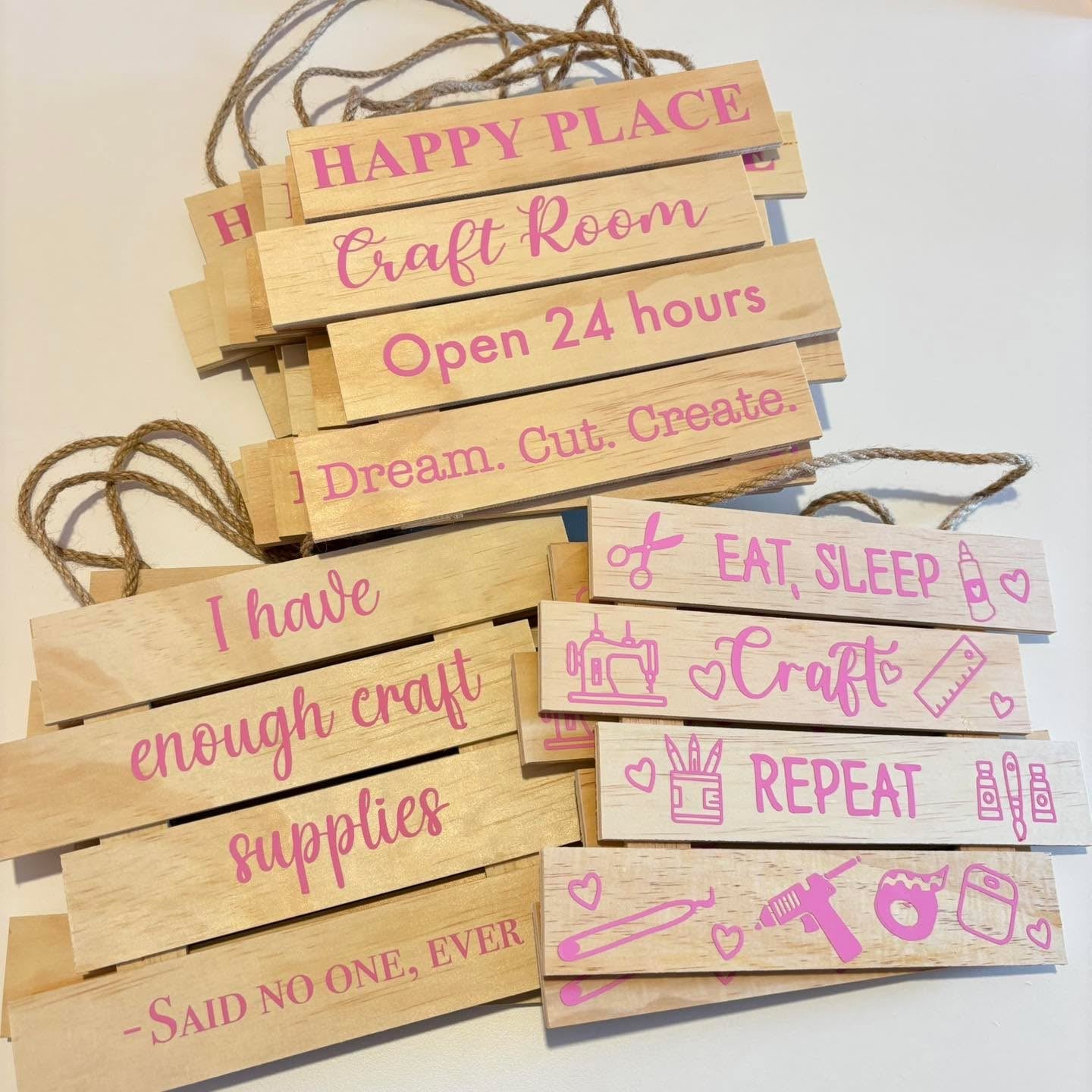 Wooden Craft Signs – Cake Toppers by Chloe