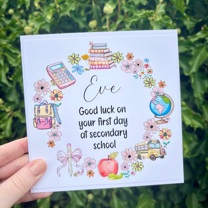 First Day of School Card