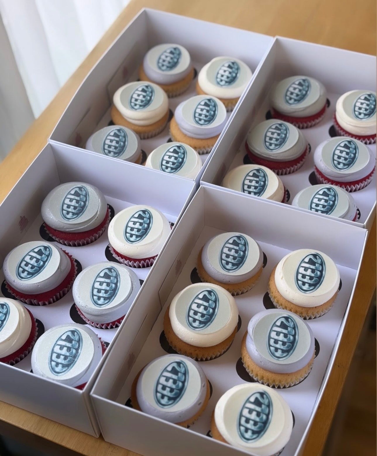 Logo Cupcake Toppers Icing Sheets / Wafer Card
