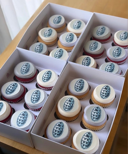 Logo Cupcake Toppers Icing Sheets / Wafer Card