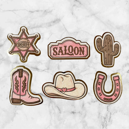 Cowgirl/Cowboy Baby Shower Cake Toppers