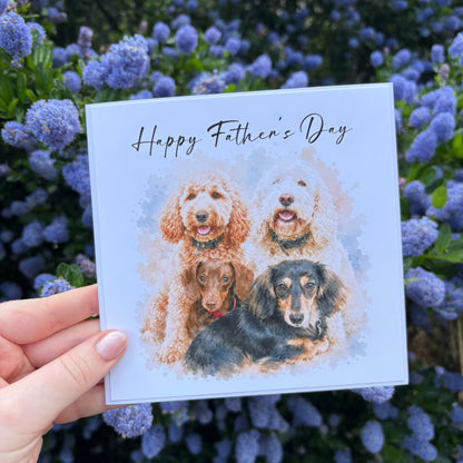 Watercolour Pet Card