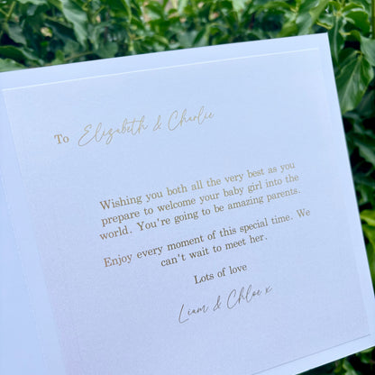 Floral Hummingbird Card