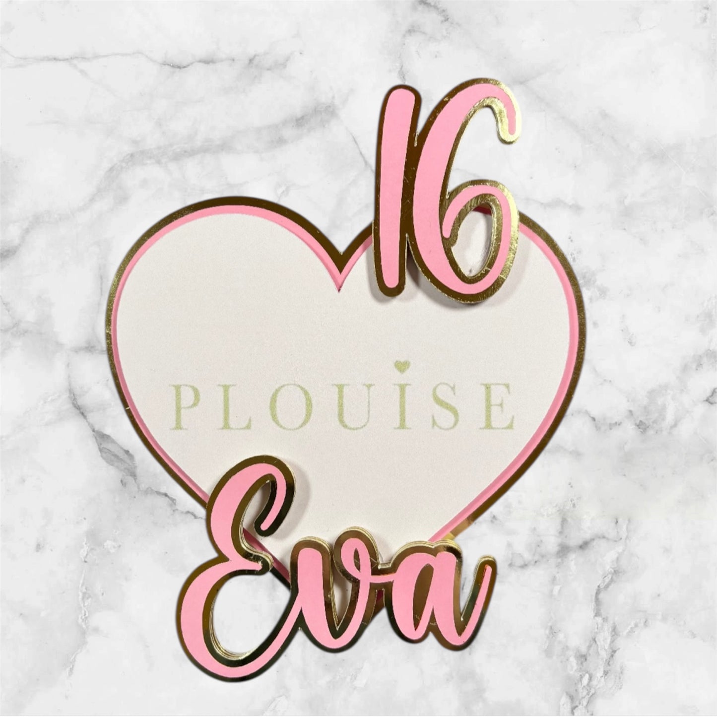 P Louise Personalised Cake Topper