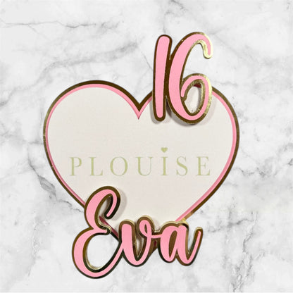 P Louise Personalised Cake Topper