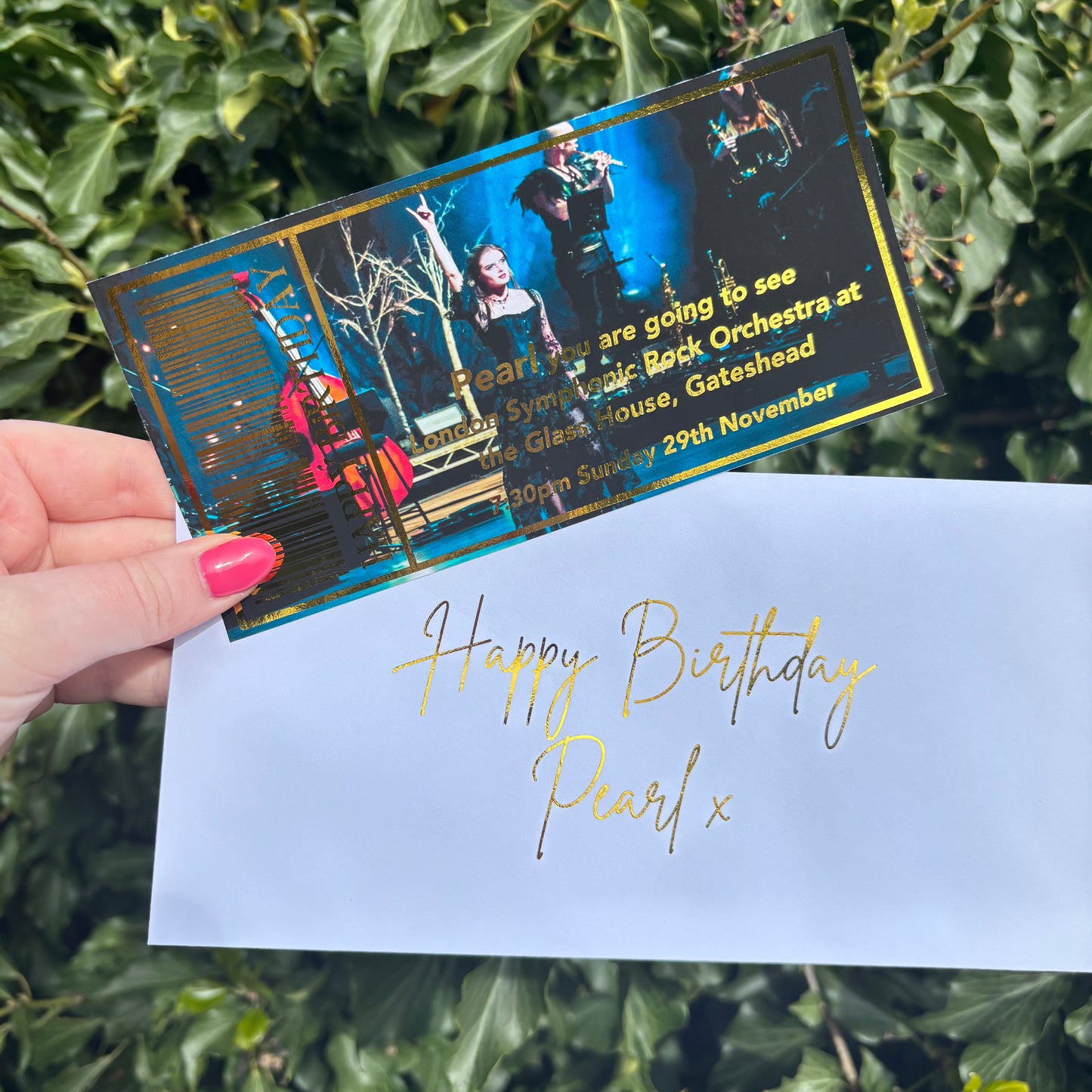 Foil Gift Ticket