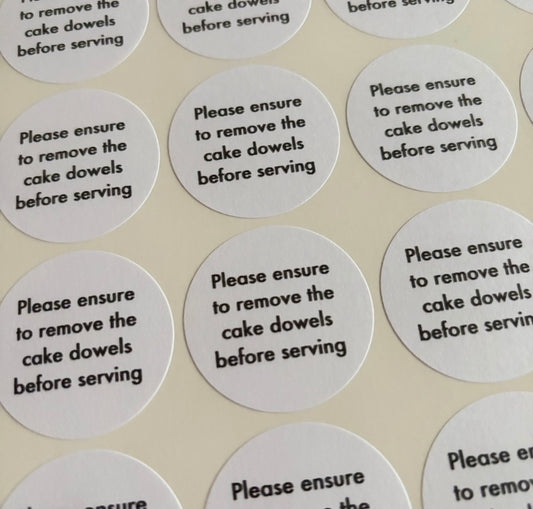 Cake Dowel Stickers