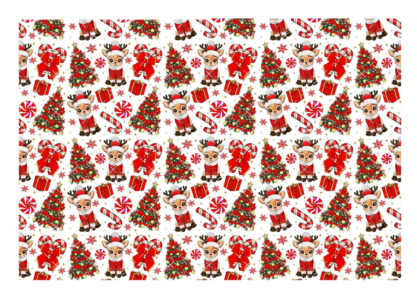 Reindeer Icing Sheet Wrap