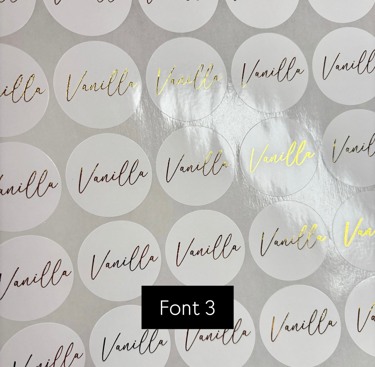 Foil Flavour Stickers