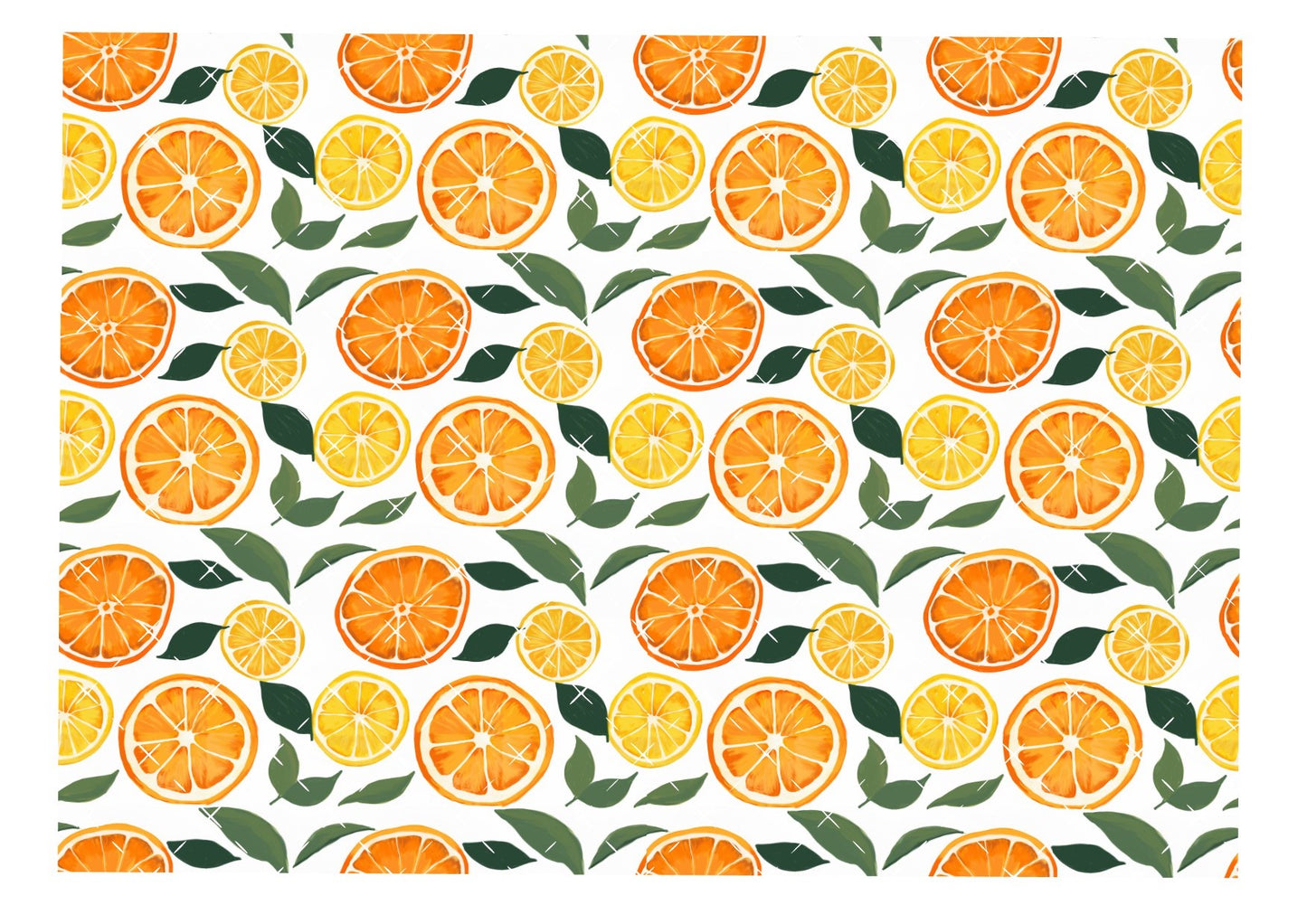 Orange Citrus Icing Sheet Wrap