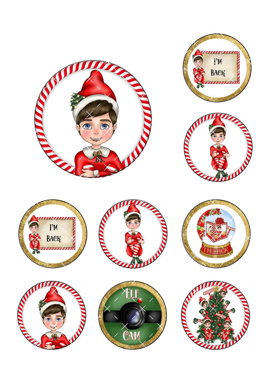 Elf #1 Bento Icing Sheet