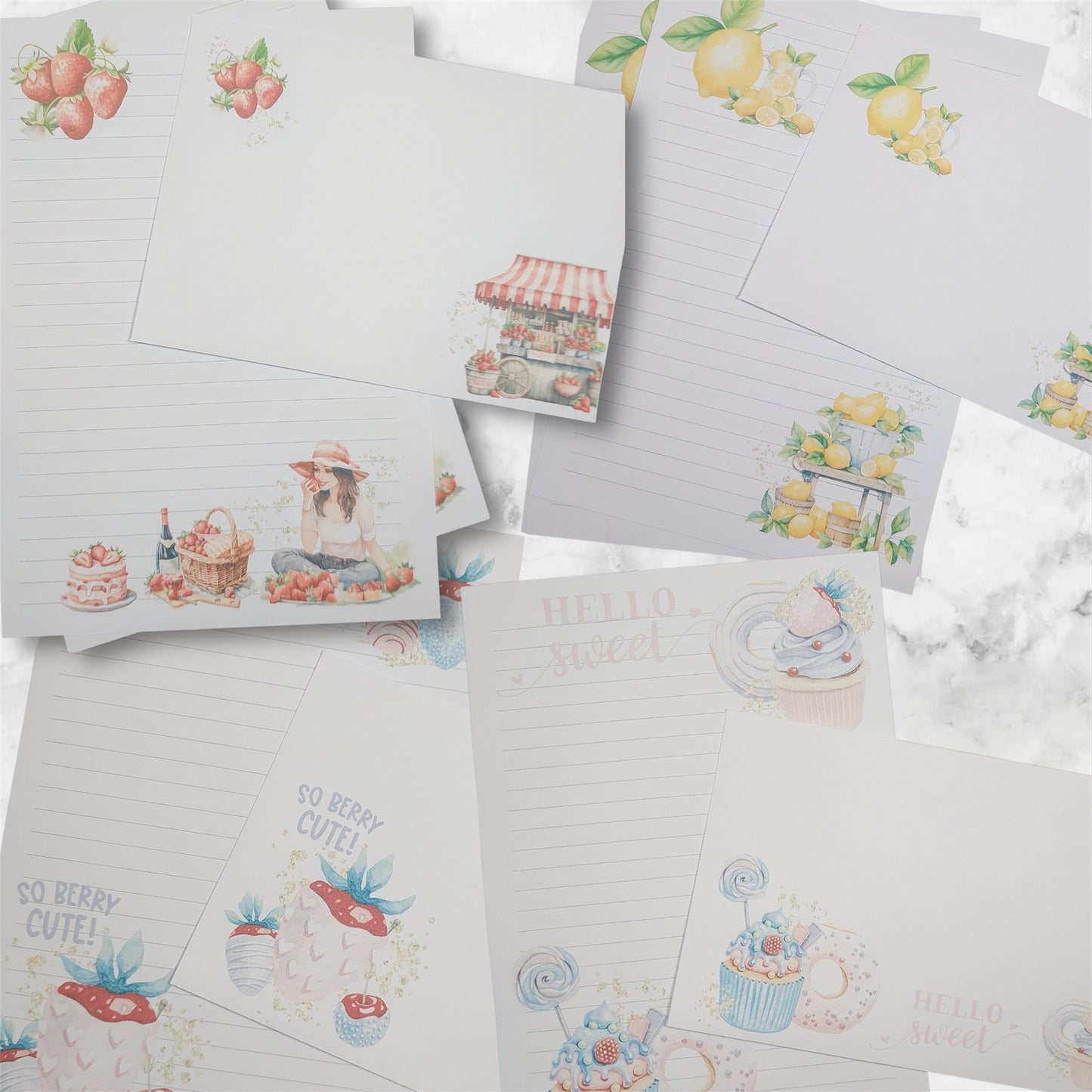 Fruity Writing Paper Set