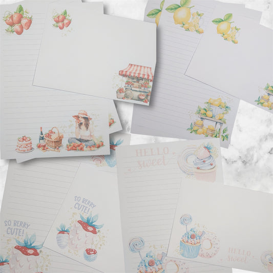 Fruity Writing Paper Set