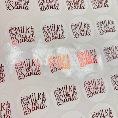Santa’s Milk & Reindeer Food Stickers
