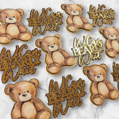 We Can Bearly Wait Card Cupcake Toppers