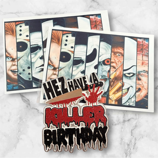 Horror Cake Toppers - Have a killer birthday