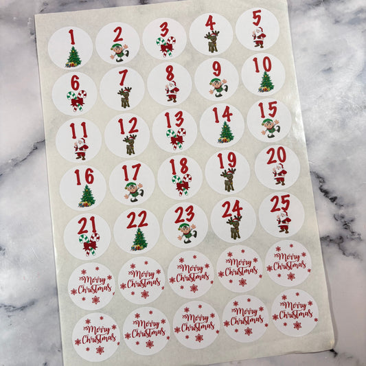 Sale Advent Sticker Sheet