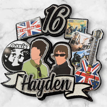 Oasis Card Cake Topper