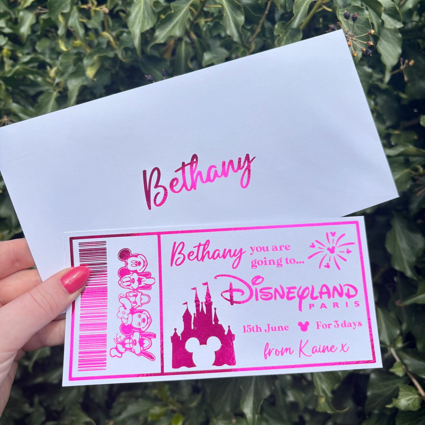 Foil Gift Ticket