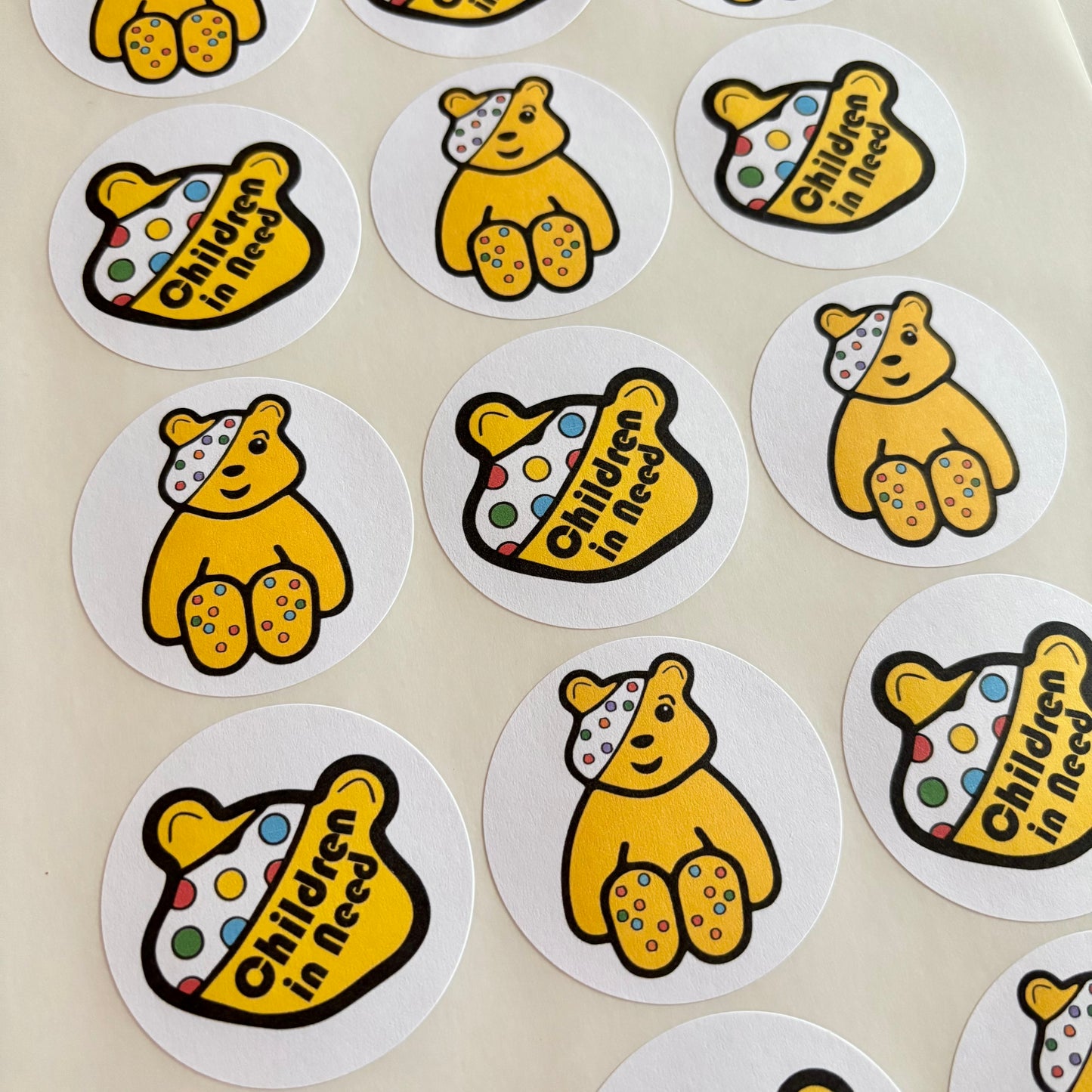 Children In Need Stickers