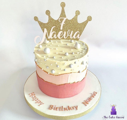 Princess Crown Card Cake Topper