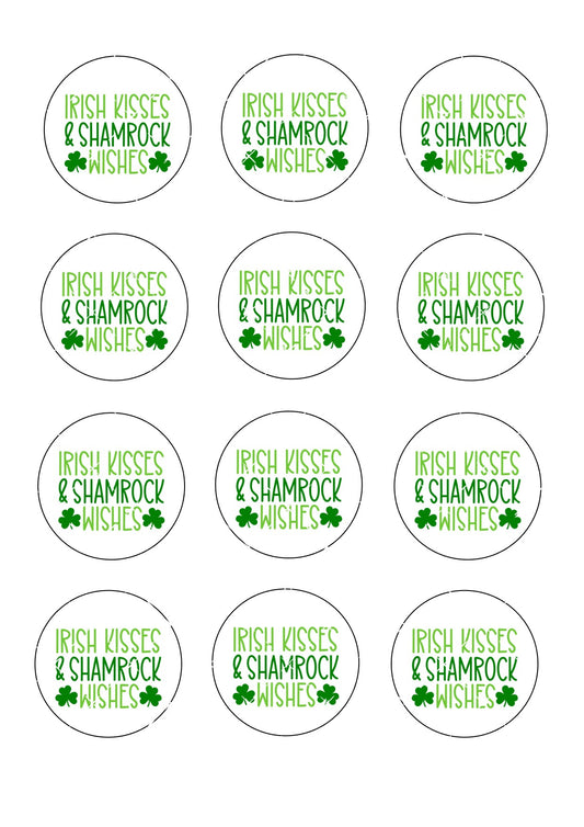 St Patrick's Day Icing Sheet Cupcake Toppers #3