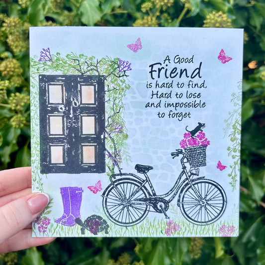 A Good Friend - Stamped Card
