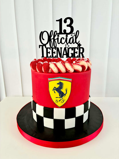 13 Official Teenager Card Cake Topper