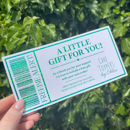 Foil Gift Ticket